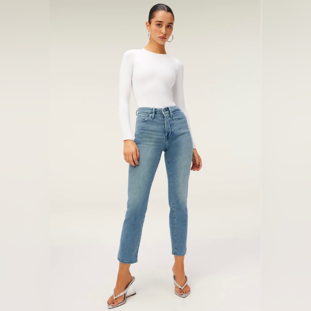 GOOD AMERICAN Good Legs Straight Leg Jeans